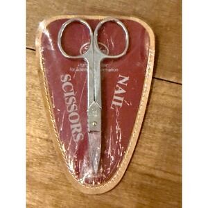 Fuller Brush 150 Vintage Nail Scissors Curved Blade with  Case
